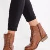 Pier One Lace-Up Ankle Boots - Brandy -Pier One Vogue e0212df5bd254ae6b6525f1b4ee7c672