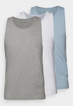 Pier One Rib Vestlue - Undershirt - Grey/White/Blue 14 Pier One Rib Vestlue - Undershirt - Grey/White/Blue -Pier One Vogue e99211e3d8db444f9435d35d6c461471