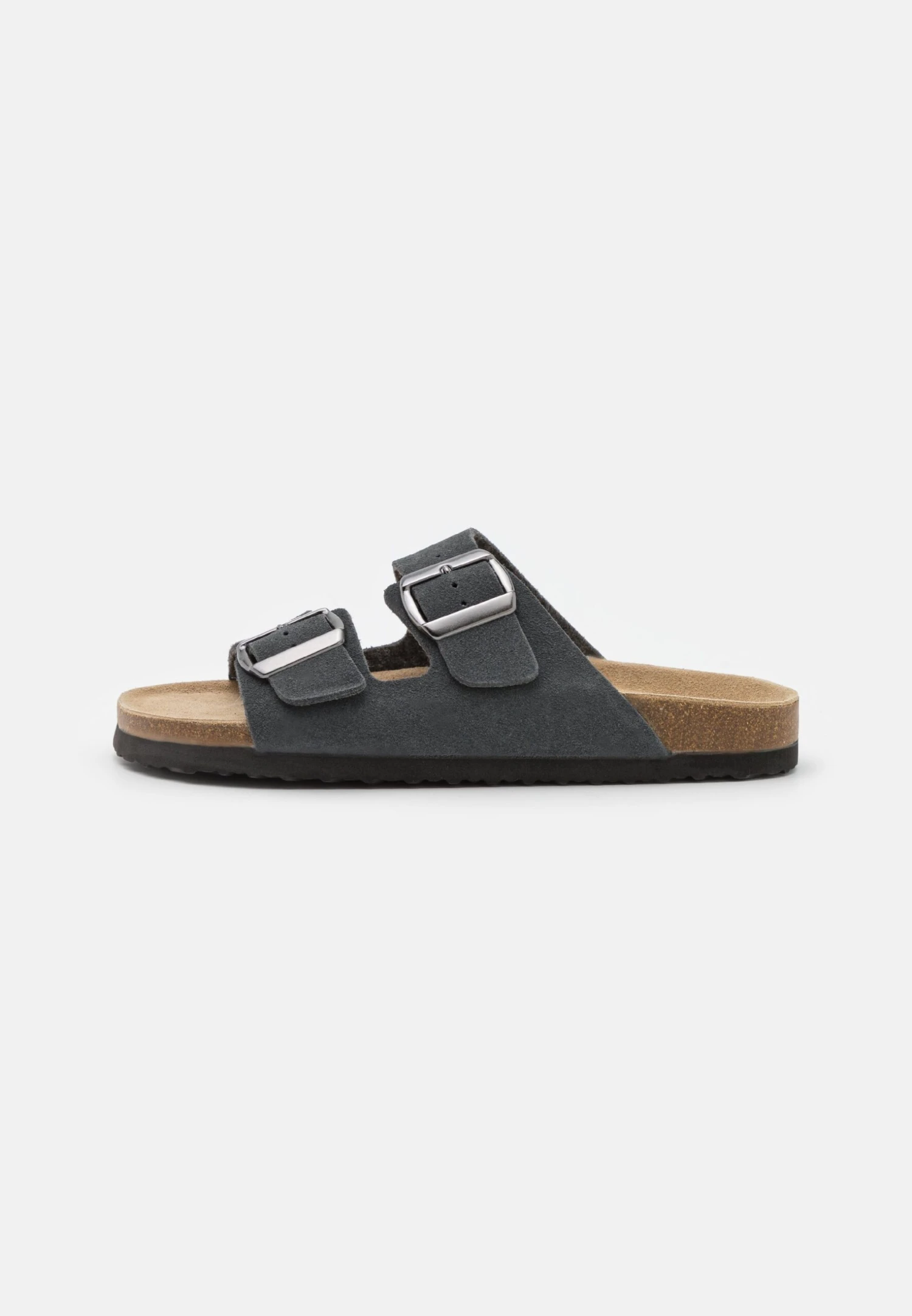 Pier One Leather Unisex - Slippers - Dark Grey 3 Pier One Leather Unisex - Slippers - Dark Grey