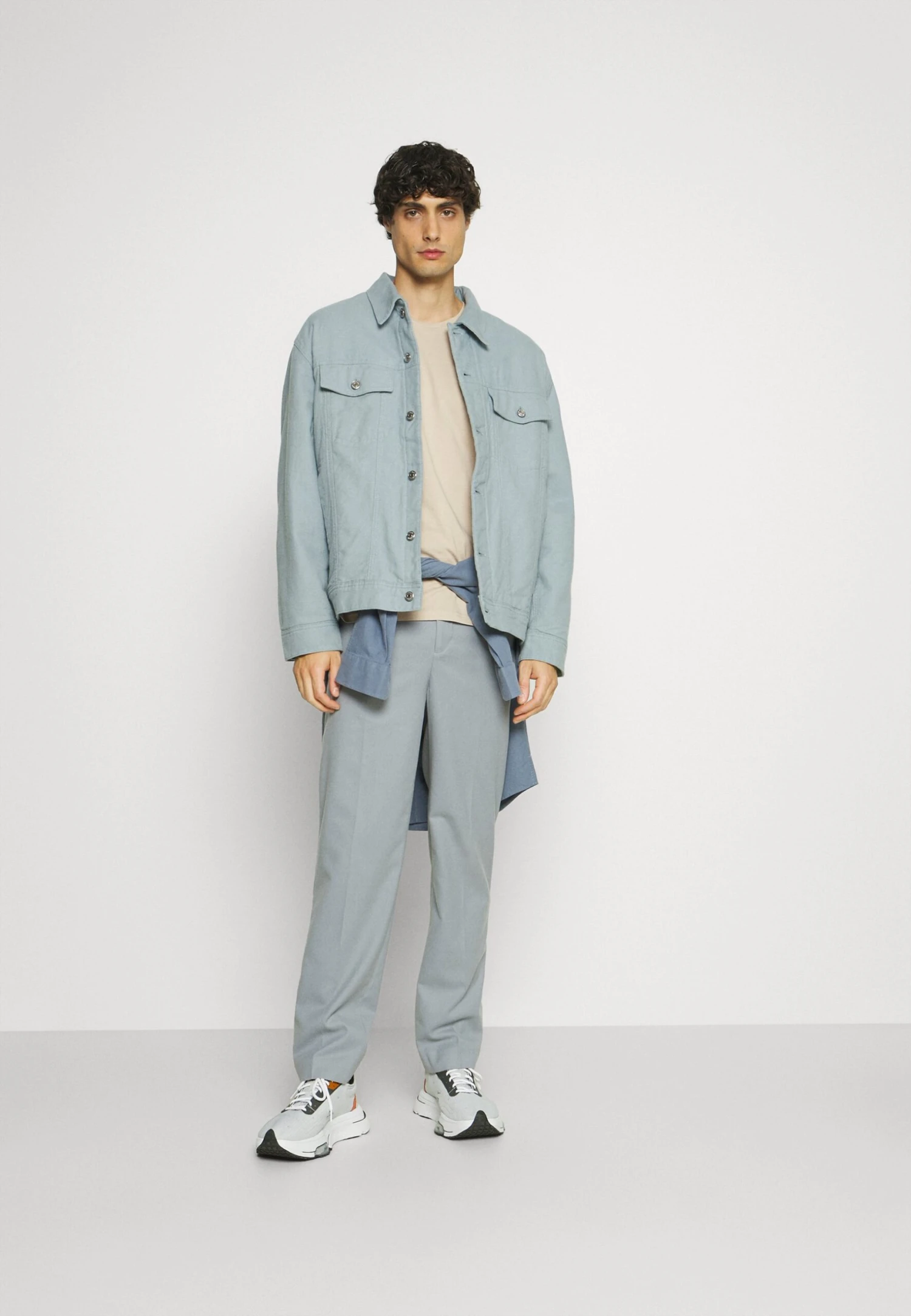 Pier One 5 Pack - Basic T-Shirt - Dark Grey/Dark Blue/Olive 3 Pier One 5 Pack - Basic T-Shirt - Dark Grey/Dark Blue/Olive