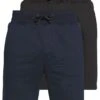 Pier One 2 Pack - Shorts - Dark Blue/Black -Pier One Vogue eee667fe5816453a9c270d93494b5613