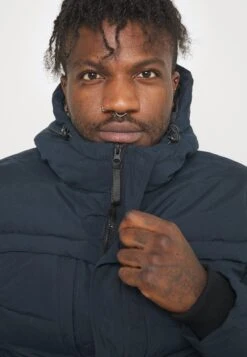 Pier One Winter Jacket - Dark Blue -Pier One Vogue ef60d10081f34f2aa58c4ebf849659f1