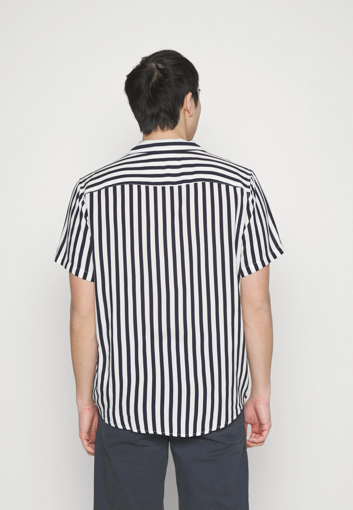 Pier One Shirt - Dark Blue/White 5 Pier One Shirt - Dark Blue/White - Image 3