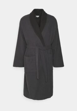 Pier One Shawl Towel Bathrobe - Dressing Gown - Dark Grey -Pier One Vogue fc899b7e716e4af0a060b8230c31bf9e