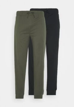 Pier One 2 Pack - Pyjama Bottoms - Black/Khaki -Pier One Vogue fceacdbd6c9c4aa79c27f8b710c32922